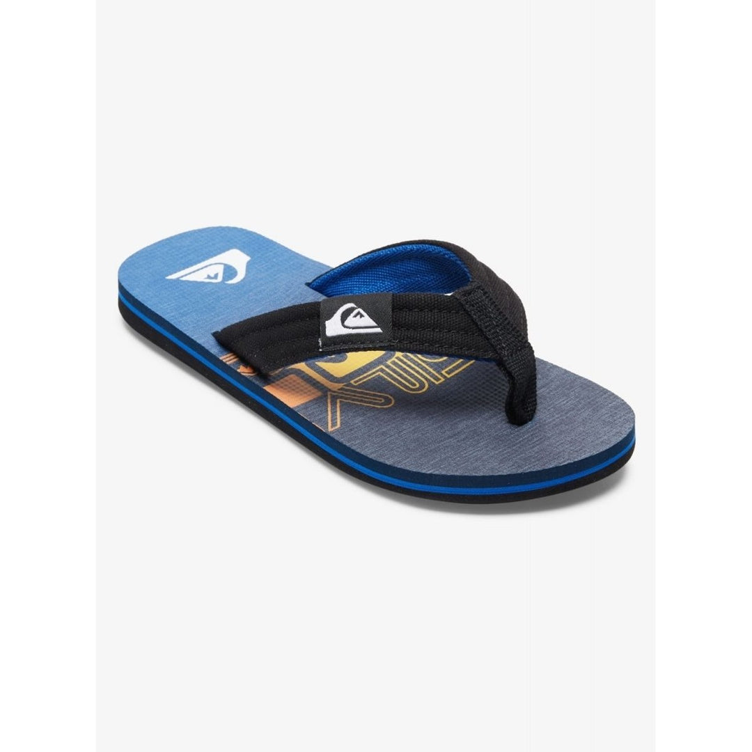 Quiksilver Boys Molokai Layback Flip Flop Sandals Blue Size 6 AQBL100591-BYJ6 Image 1