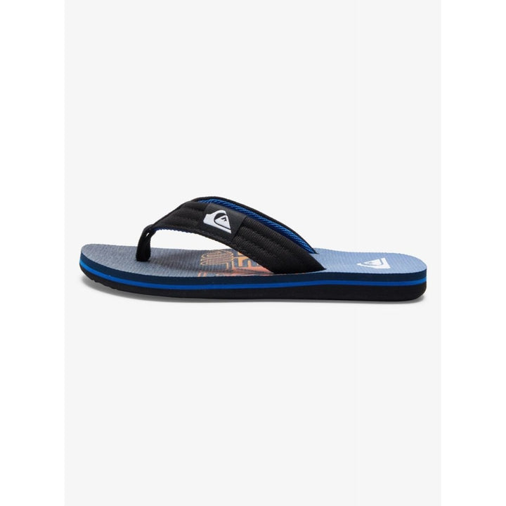 Quiksilver Boys Molokai Layback Flip Flop Sandals Blue Size 6 AQBL100591-BYJ6 Image 3