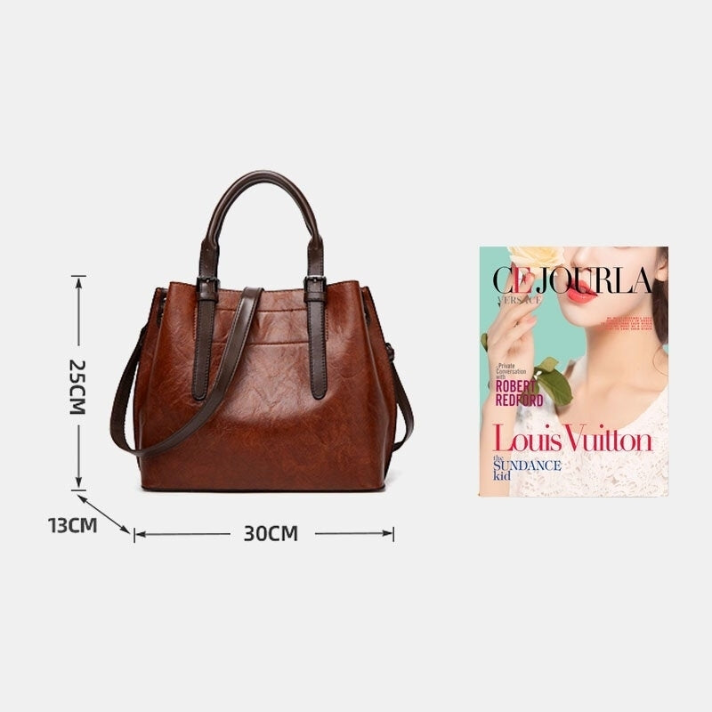Women Lightweight Breathable Soft Vintage Large Capacity Crossbody Shoulder Bag Handbag Image 4