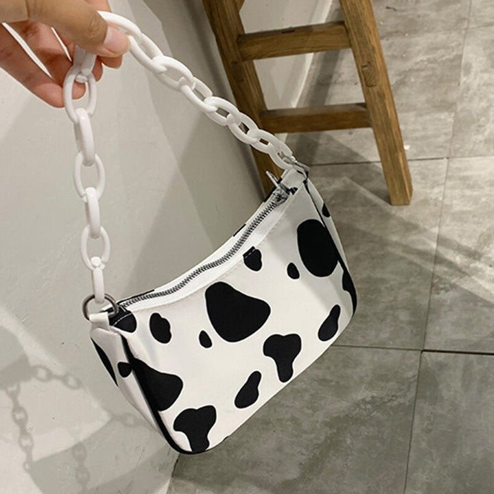 Women Milk Pattern Chain Shoulder Crossbody Bag- PPT DTTT Image 9