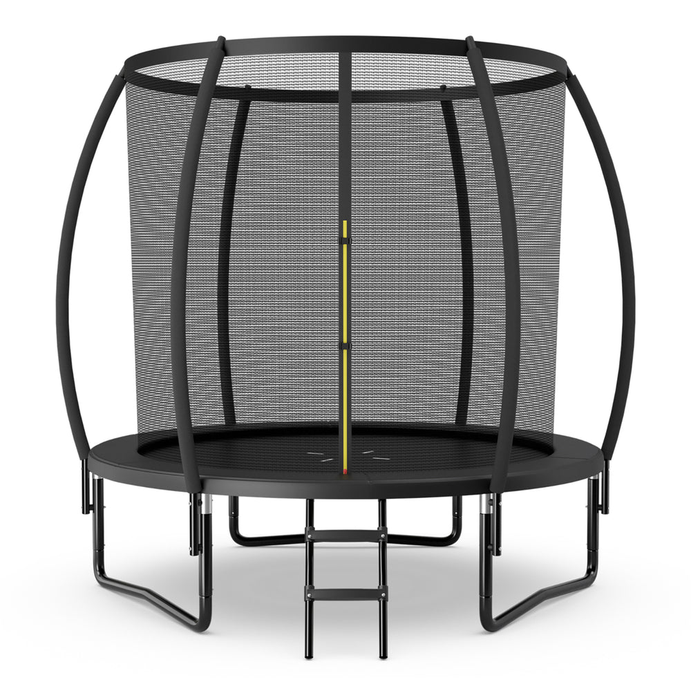 8FT Recreational Trampoline w/ Ladder Enclosure Net Safety Pad Outdoor Image 2