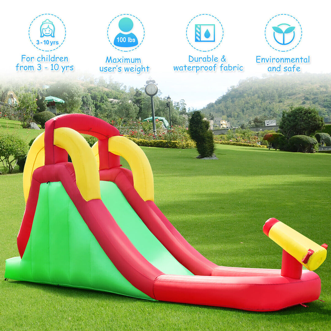 Inflatable Water Slide Bounce House Bouncer Kids Jumper Climbing w/ 350W Blower Image 4