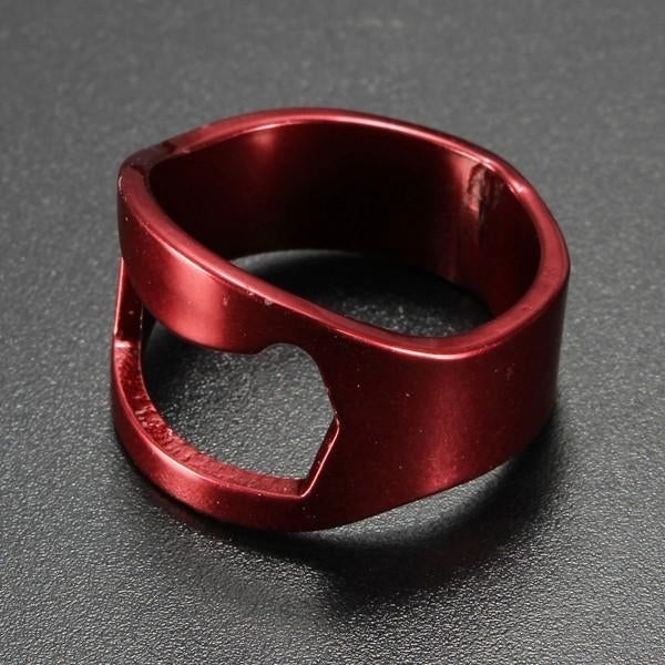 Stainless Steel Finger Ring Shape Beers Bottle Opener for Bar Tool Image 6