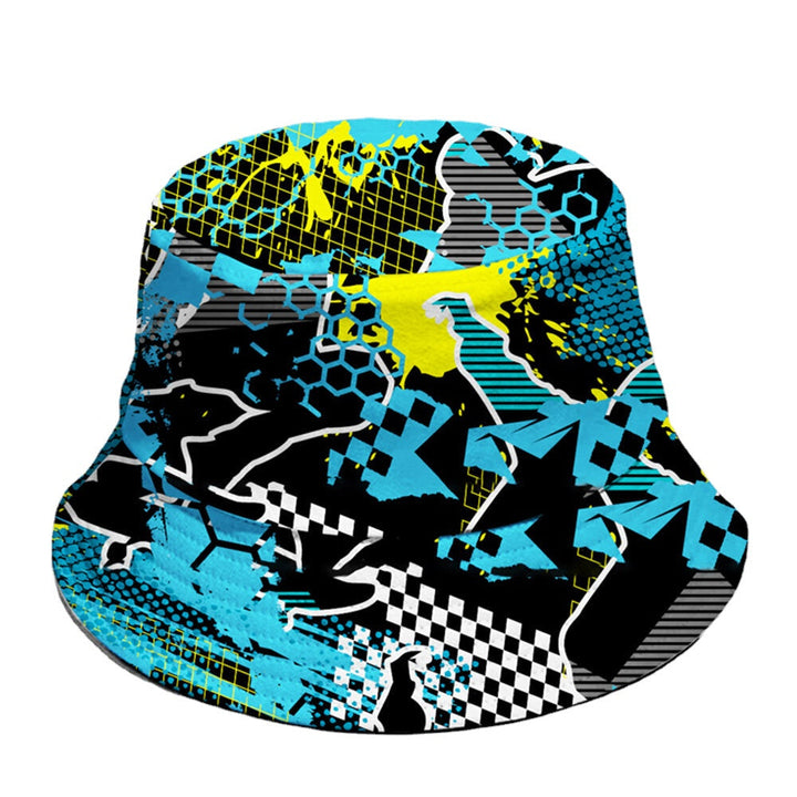 Unisex Cotton Overlay Sport Game Printing Fashion Sunshade Bucket Hat Image 3