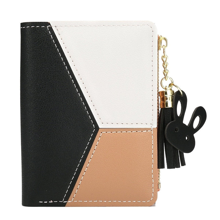 Tassels PU Leather Multi-Slots Short Money Bag Slim Card Holder Purse Wallet for Women Image 7