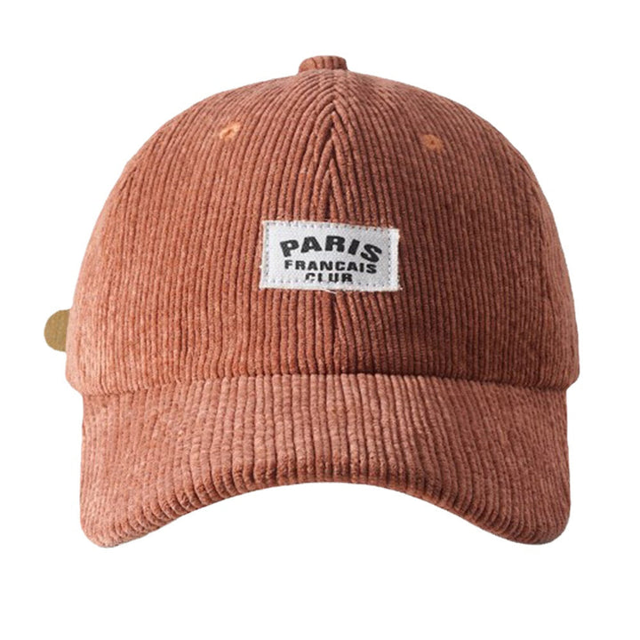 Unisex Baseball Cap Solid Color Letter Patch Dome All-match Warmth Driving Hat Image 1