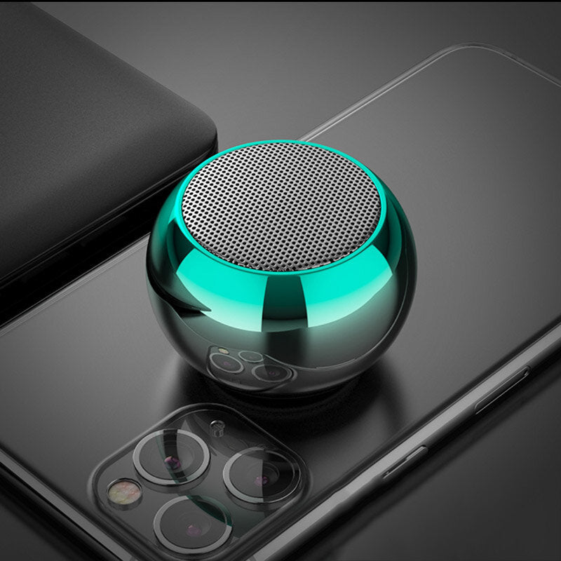 Wireless bluetooth 5.0 Speaker HIFI Stereo 360 Surround Sound Bass Boombox Mini Portable Soundbar with Mic Image 1