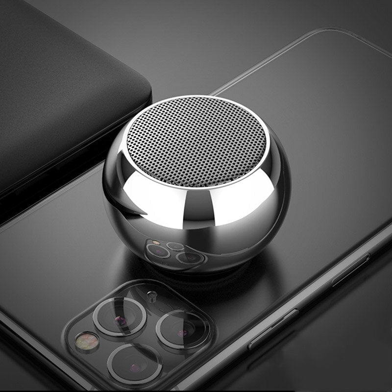 Wireless bluetooth 5.0 Speaker HIFI Stereo 360 Surround Sound Bass Boombox Mini Portable Soundbar with Mic Image 1