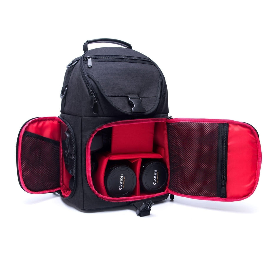 Water-Resistant Anti-theft Shockproof Travel Carry Sling Bag Backpack for DSLR Camera Lens Tripod Video Light Stand Image 1