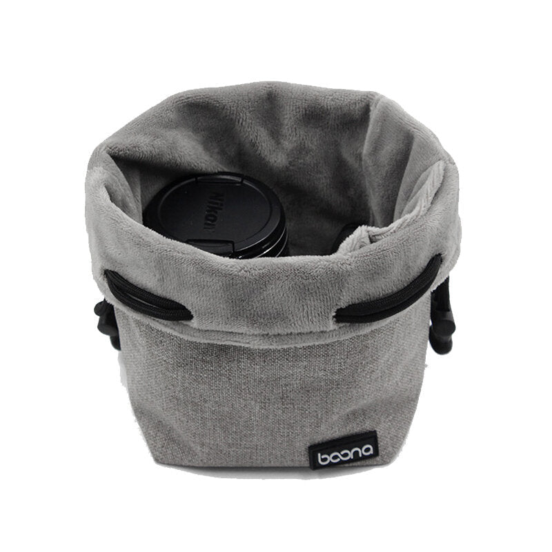 Waterproof Camera Bag Lens Storage Bags Camera Pouch Case Drawstring Pouch for Nikon for Canon for Sony for Pentax Image 2