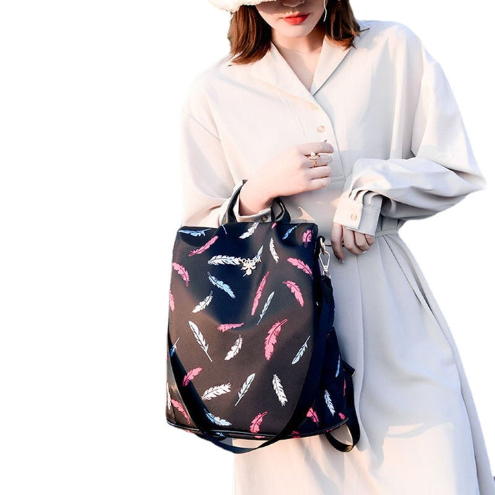 Women Feather Light Anti-theft Waterproof Outdoor Multi-carry Handbag Shoulder Bag Backpack Image 4