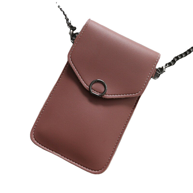 Women 6.3 Inch Touch Screen Chain Phone Bag Crossbody Shoulder Bag- PPT DTTT Image 3