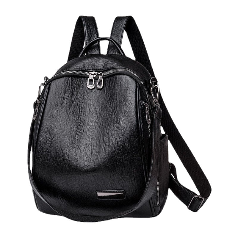 Women Large Capacity Backpack Back Anti-theft Zipper Pocket Shoulder Bag Handbag Image 1