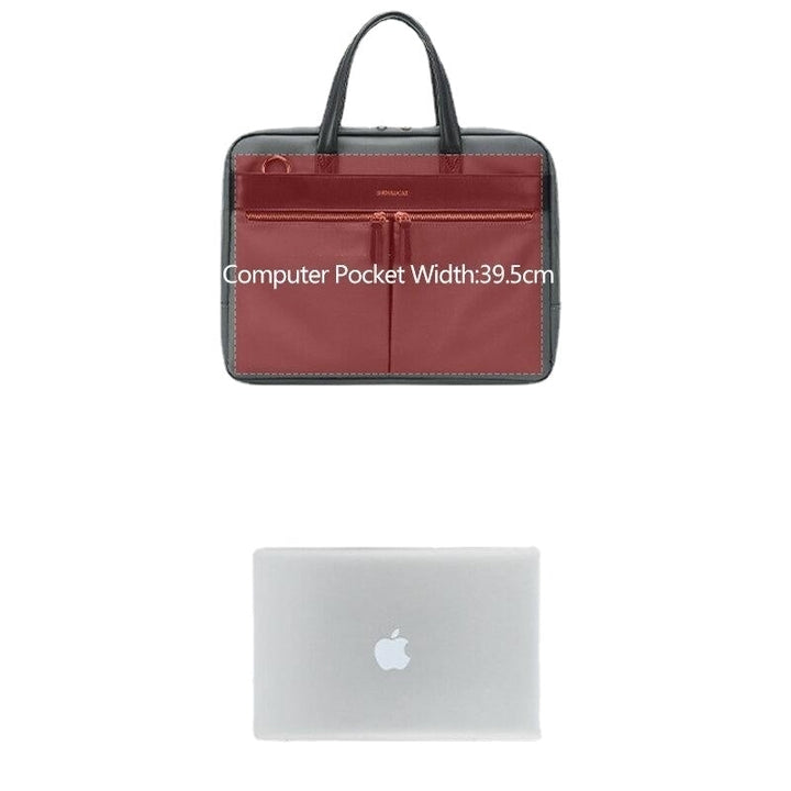 Women Laptop Crossbody Bag Multi-Compartment RFID Anti-Theft Lightweight Handbag Image 3