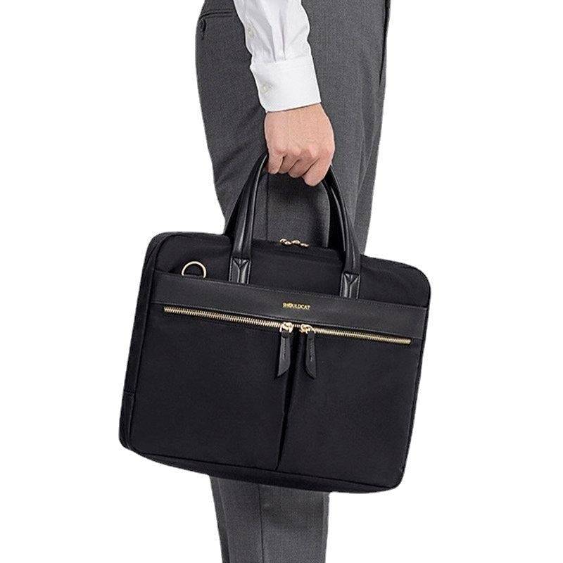 Women Laptop Crossbody Bag Multi-Compartment RFID Anti-Theft Lightweight Handbag Image 4