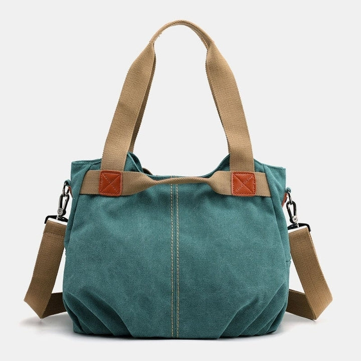 Women Large Capacity Canvas Handbag Shoulder Bag Crossbody Bags Image 4