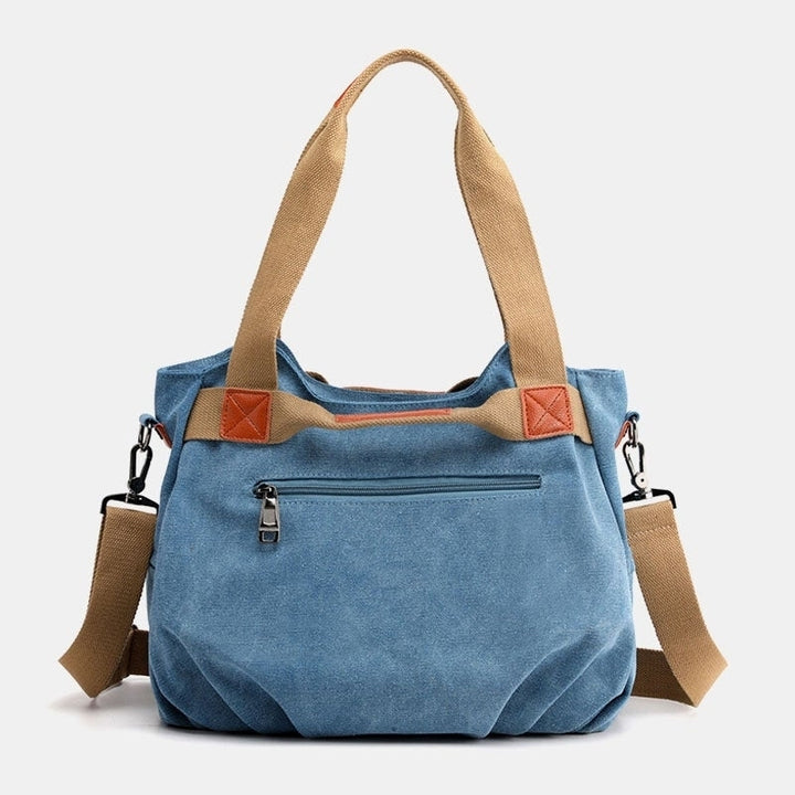 Women Large Capacity Canvas Handbag Shoulder Bag Crossbody Bags Image 6