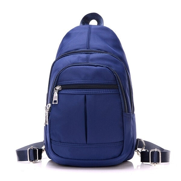 Waterproof Nylon Multi-Purpose Shoulder Bag Backpack Chest Diagonal Package Twill Bag Image 1