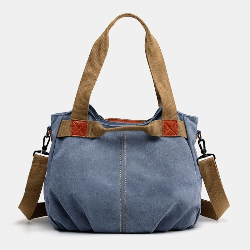 Women Large Capacity Canvas Handbag Shoulder Bag Crossbody Bags Image 10