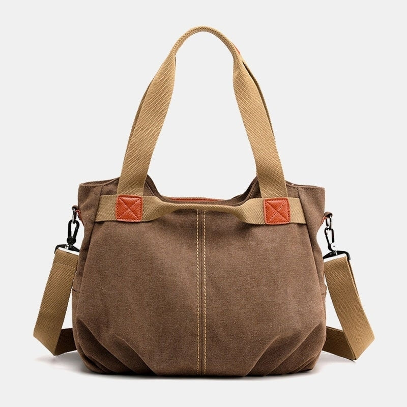 Women Large Capacity Canvas Handbag Shoulder Bag Crossbody Bags Image 12