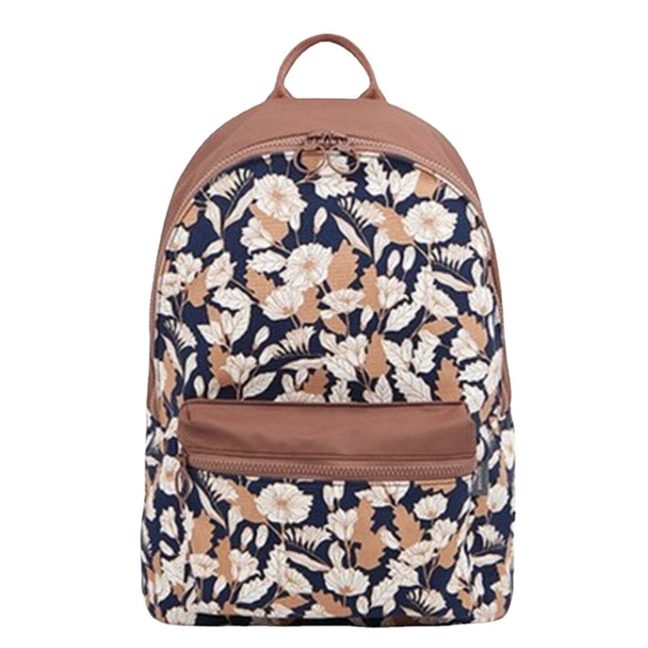 Women Flamingo Cartoon Printing Backpack Floral Casual Girl School Bag Image 1