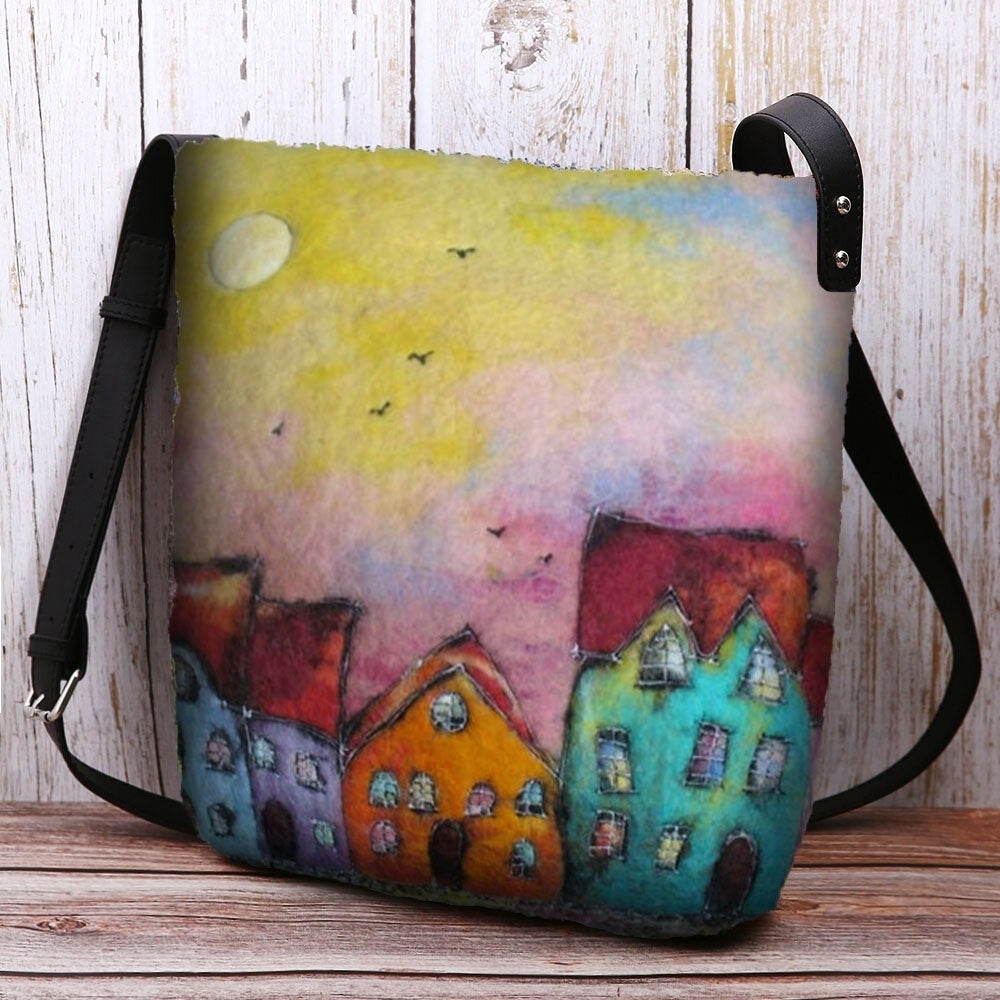 Women Colorful Bag DIY Lamb Hair Crossbody Bag Shoulder Bag DTTT Image 3