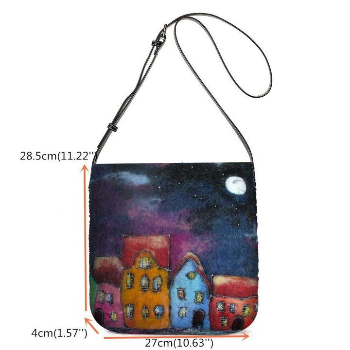 Women Colorful Bag DIY Lamb Hair Crossbody Bag Shoulder Bag DTTT Image 4