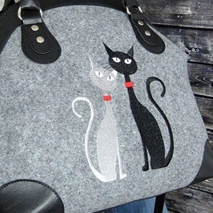 Women Crossbody Bag Cat Pattern Handbag Crossbody Bag Shoulder Bag DTTT Image 4