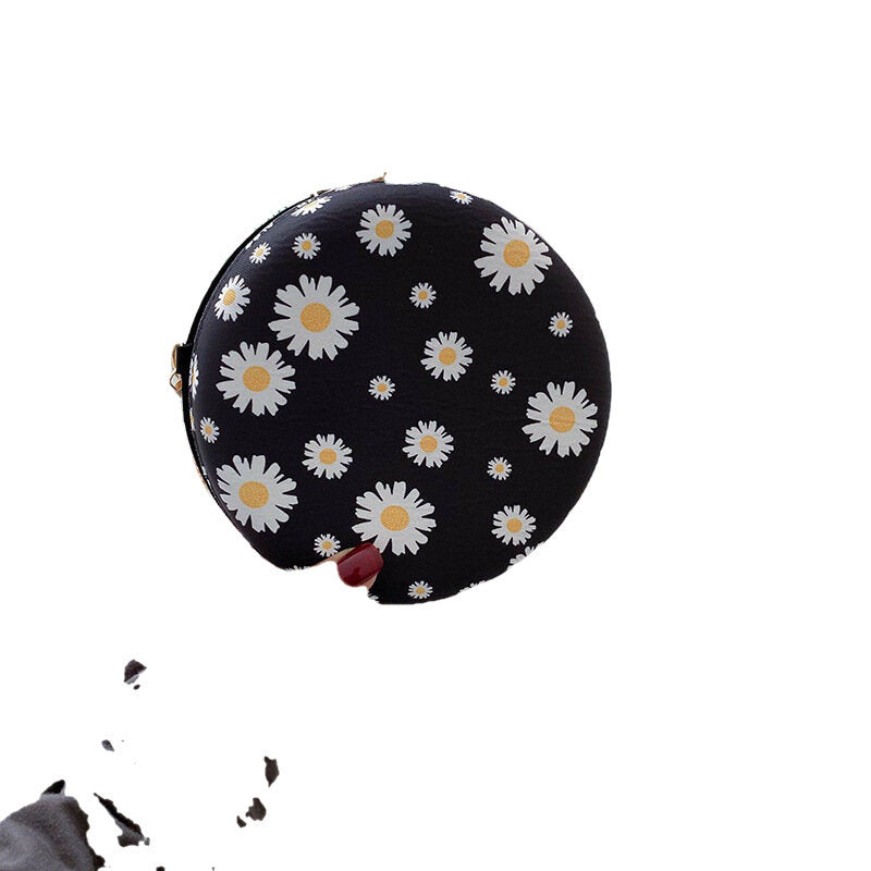 Women Dotted Daisy Printed Chain Shoulder Bag- PPT DTTT Image 2