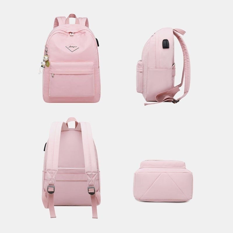 Women Fashion Large Capacity Backpack With USB Charging Port- PPT DTTT Image 4