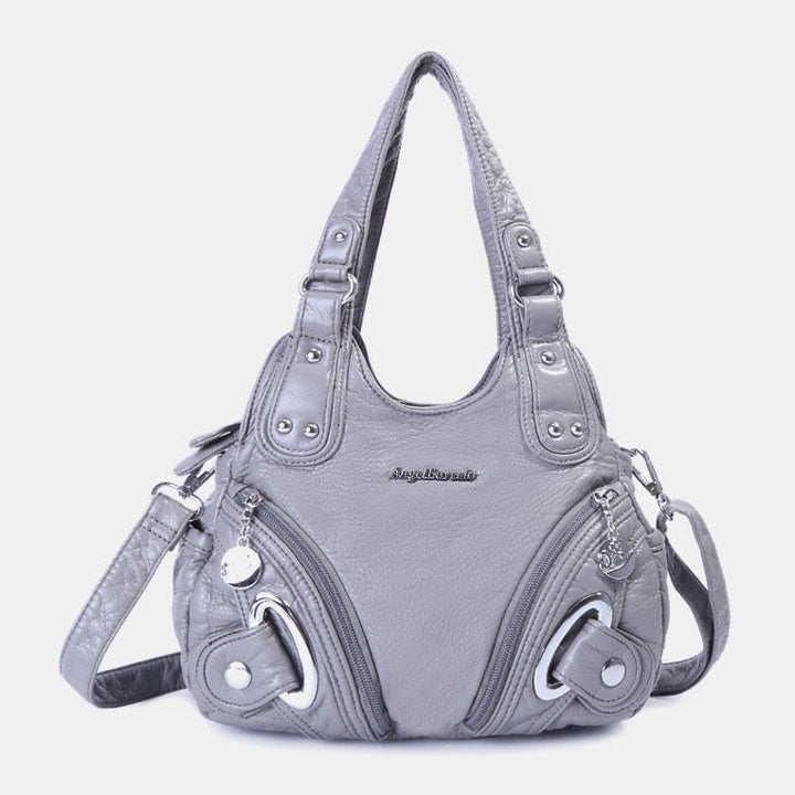Women Fashion Soft Leather Handbag Solid Crossbody Bag Hnadbag Image 6