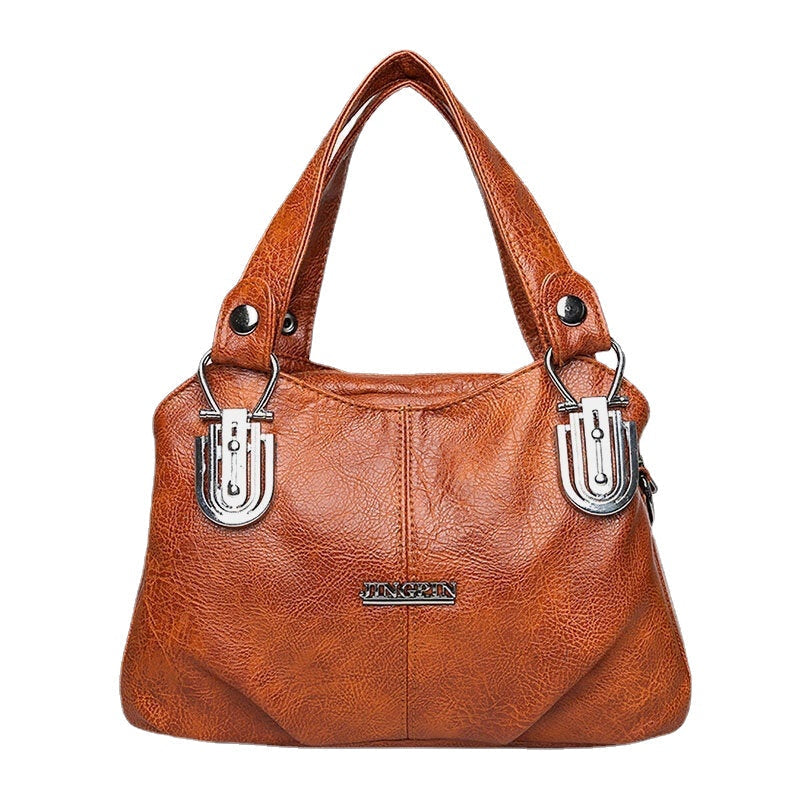 Women Faux Leather All-match Large Capacity Multi-carry Handbag Tote Crossbody Bag DTTT Image 9