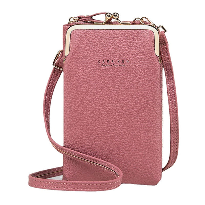 Women Faux Leather Clutches Bag Shoulder Bag Phone Bag Card Holder Image 3