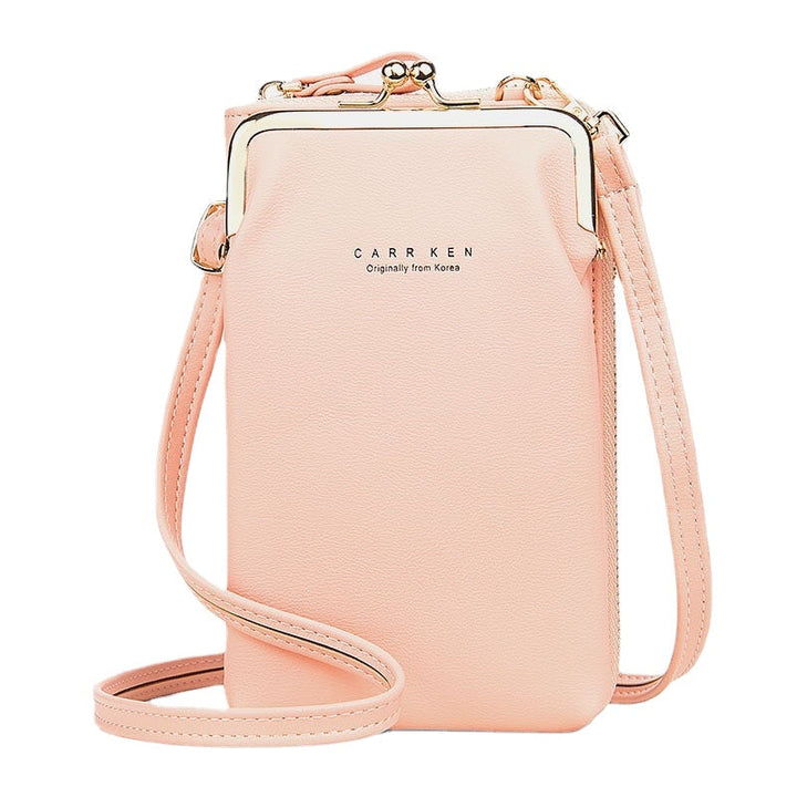 Women 9 Card Slots Phone Bag Solid Crossbody Bag Shoulder Bag DTTT Image 1