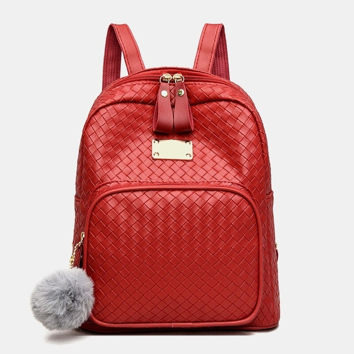 Women Backpack Fashion Travel Large Capacity Zipper School Bag Shoulder Bag Image 1