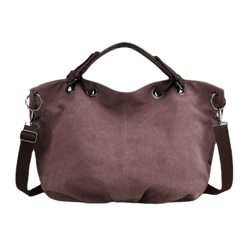 women canvas vintage handbag shoulder bag for outdoor Image 1