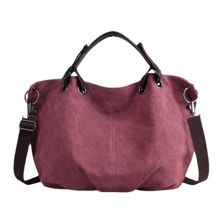 women canvas vintage handbag shoulder bag for outdoor Image 1