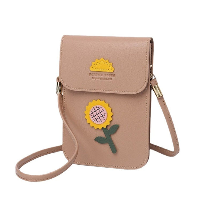 Women Casual Flower Printed 6.3inch Phone Mini Shoulder Crossbody Bag DTTT Image 9