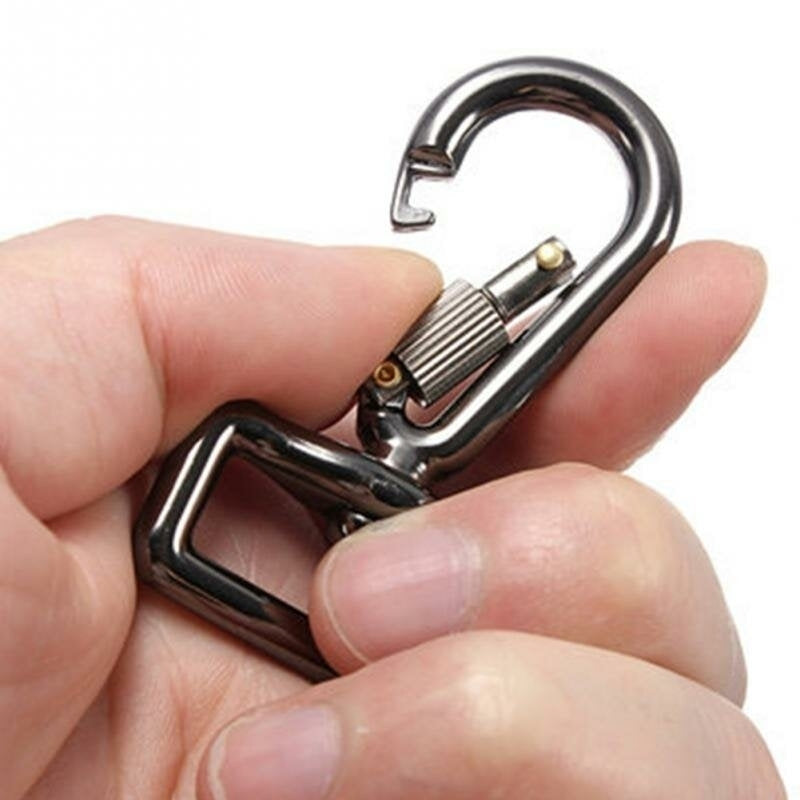 Zinc Alloy Quick Release Trigger Snap Hook Ring Carabiner Screw Lock for DSLR Camera Bags Sling Strap Image 2