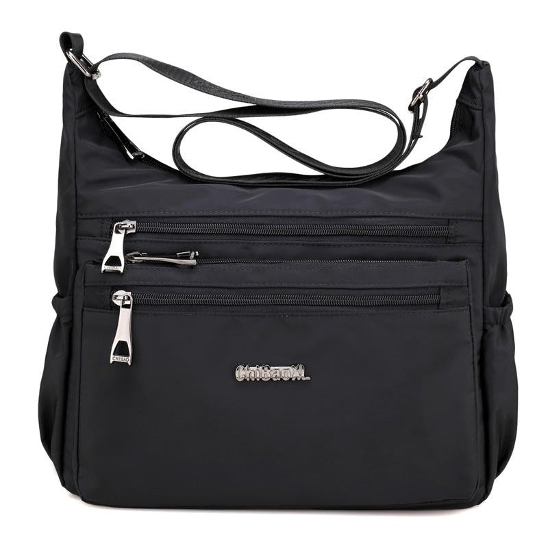 Women Nylon Light Shoulder Bags Multi Pockets Waterproof Crossbody Bag Image 4
