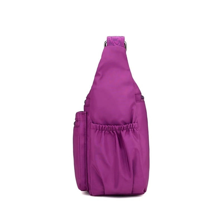 Women Nylon Light Shoulder Bags Multi Pockets Waterproof Crossbody Bag Image 6
