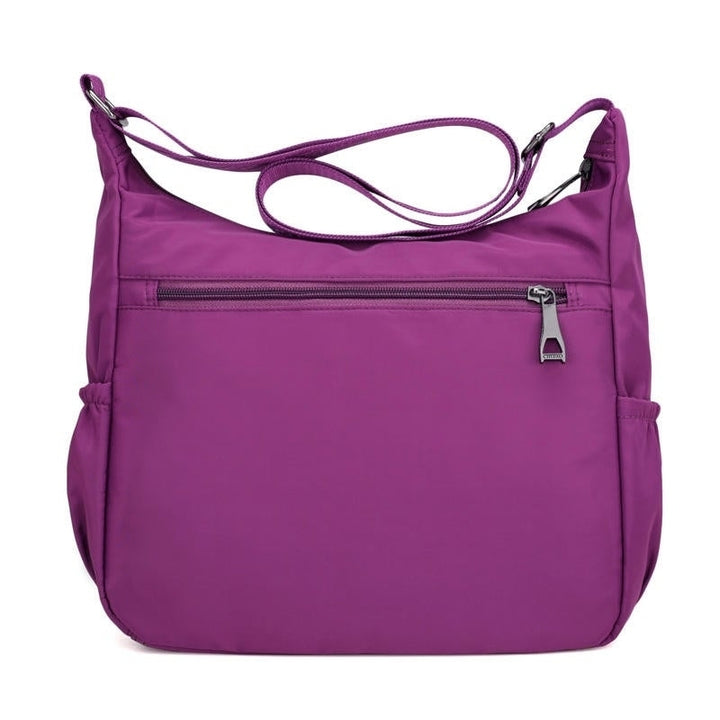 Women Nylon Light Shoulder Bags Multi Pockets Waterproof Crossbody Bag Image 7