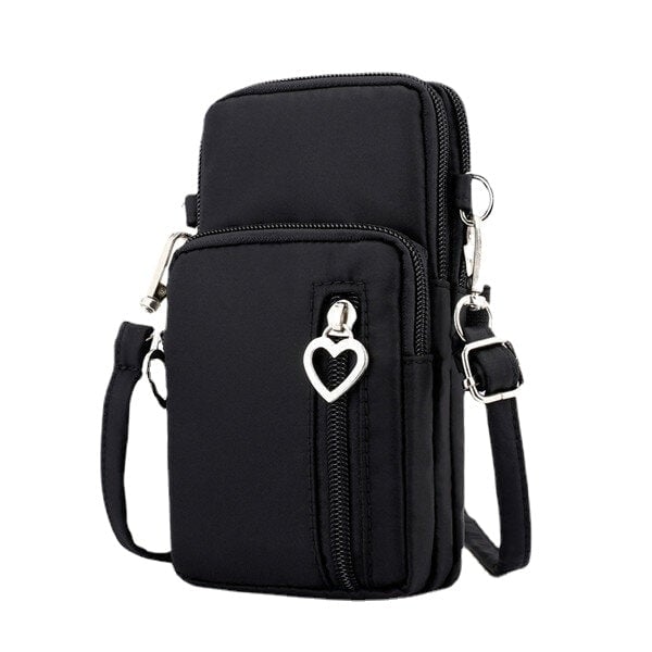 women nylon water resistant crossbody multi function phone bag shoulder bag DTTT Image 1