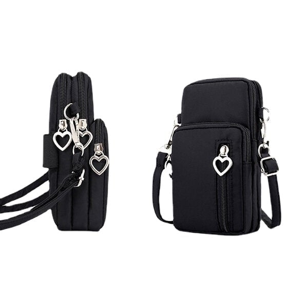 women nylon water resistant crossbody multi function phone bag shoulder bag DTTT Image 3