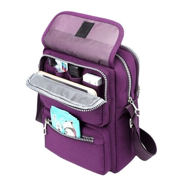 Women Nylon Travel Passport Bag Crossbody Travel Useful Shoulder Bag Image 1
