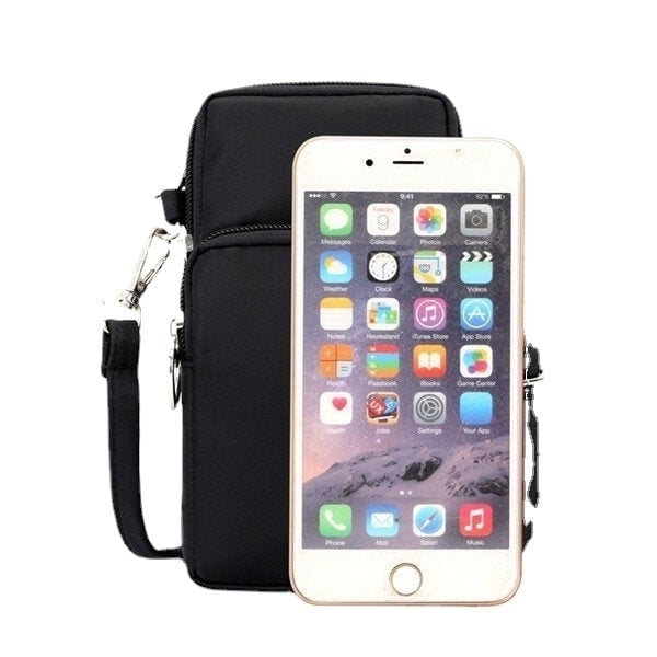 women nylon water resistant crossbody multi function phone bag shoulder bag DTTT Image 7