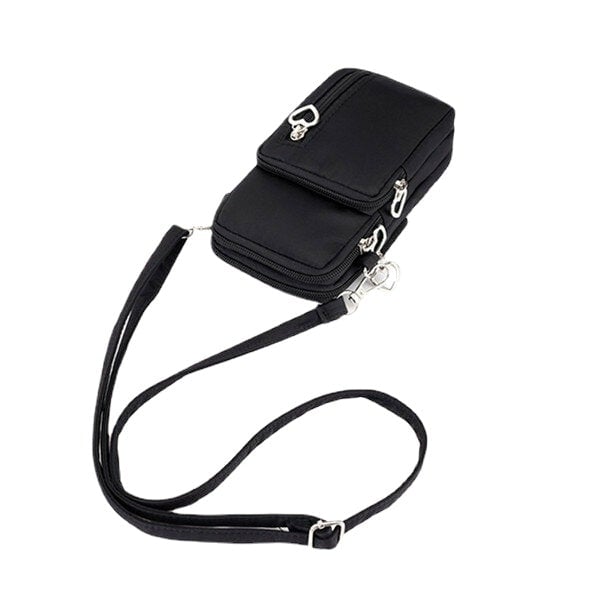 women nylon water resistant crossbody multi function phone bag shoulder bag DTTT Image 8