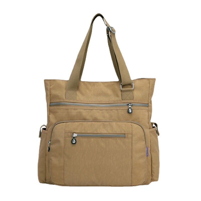 Women Large Capacity Nylon Waterproof Handbag Shoulder Bag For Outdoor Travel Image 4