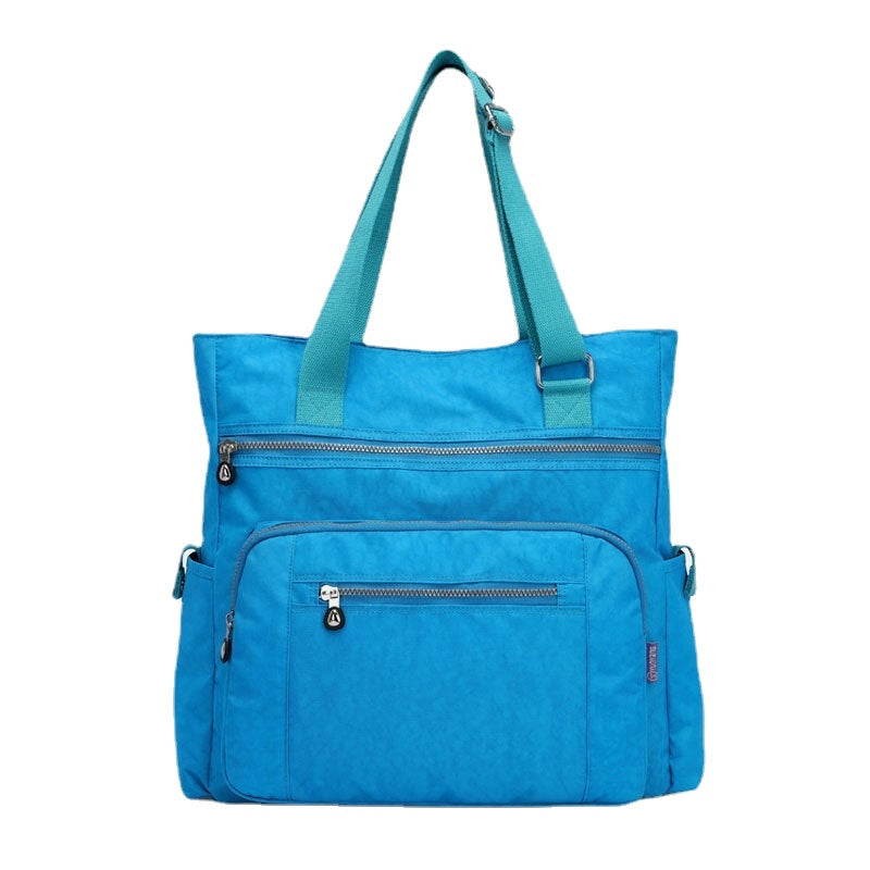 Women Large Capacity Nylon Waterproof Handbag Shoulder Bag For Outdoor Travel Image 1