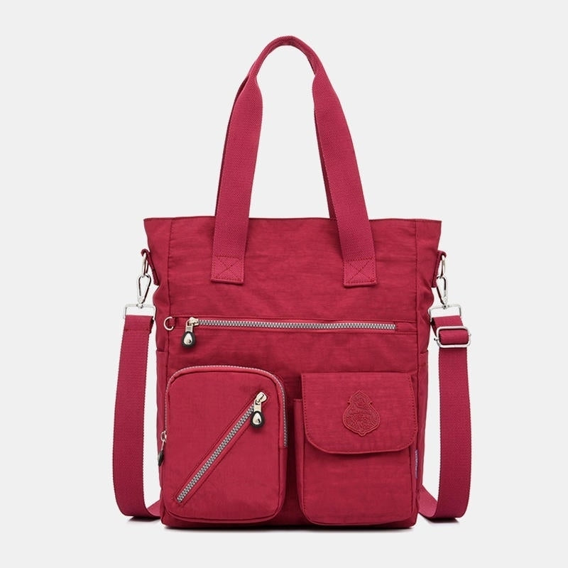 women large capacity nylon handbag crossbody bag for outdoor shopping Image 1